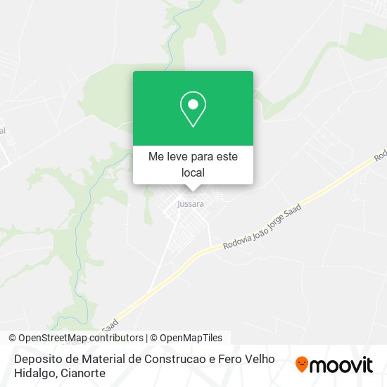 Deposito de Material de Construcao e Fero Velho Hidalgo mapa