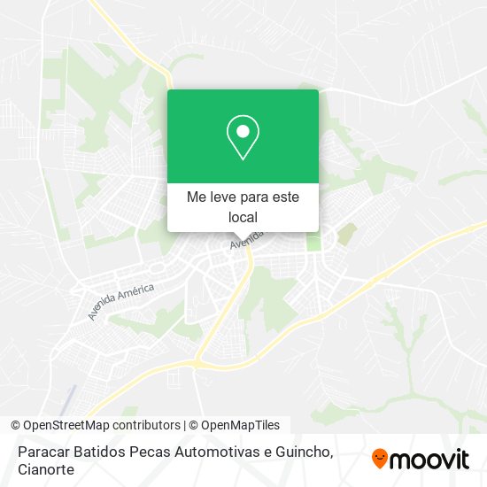 Paracar Batidos Pecas Automotivas e Guincho mapa