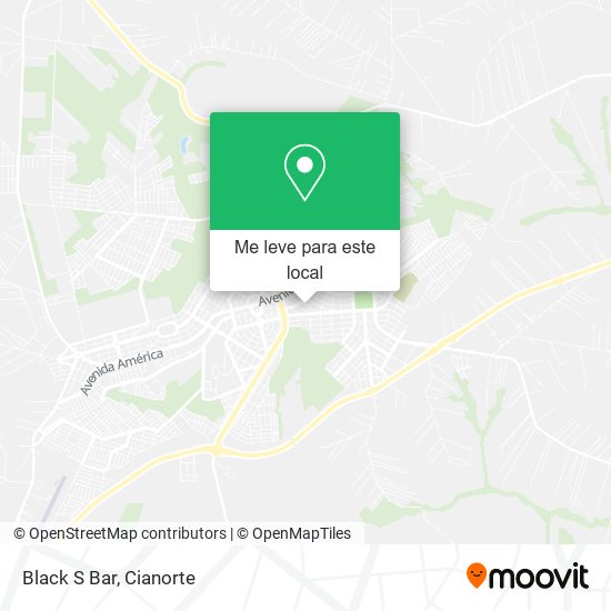 Black S Bar mapa