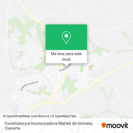 Construtora e Incorporadora Marteli de Imóveis mapa