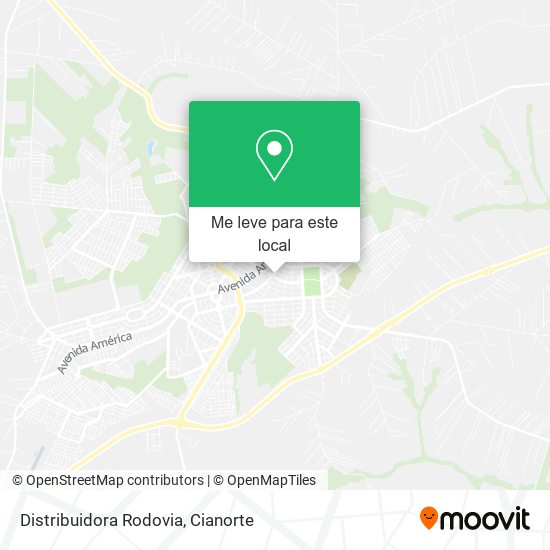 Distribuidora Rodovia mapa