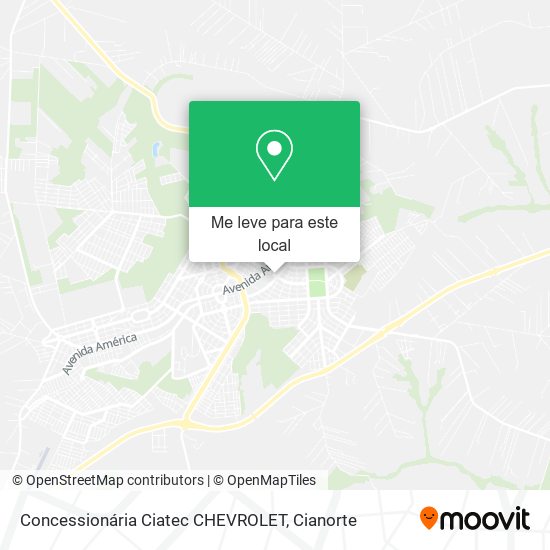 Concessionária Ciatec CHEVROLET mapa