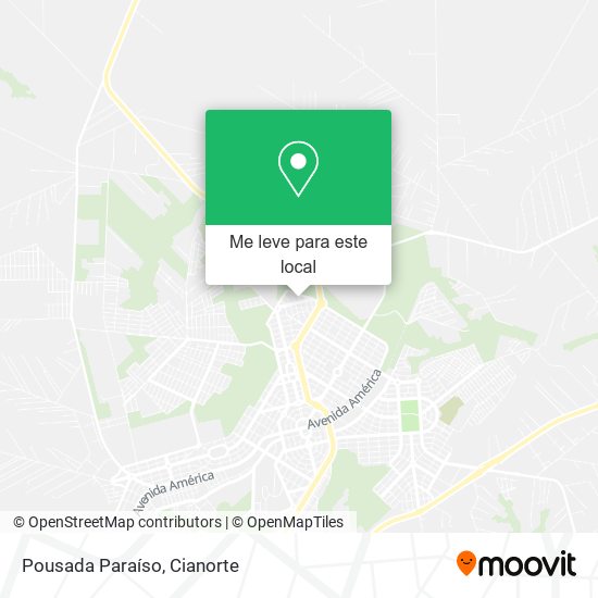 Pousada Paraíso mapa