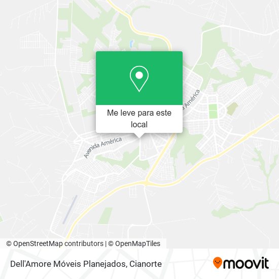 Dell'Amore Móveis Planejados mapa