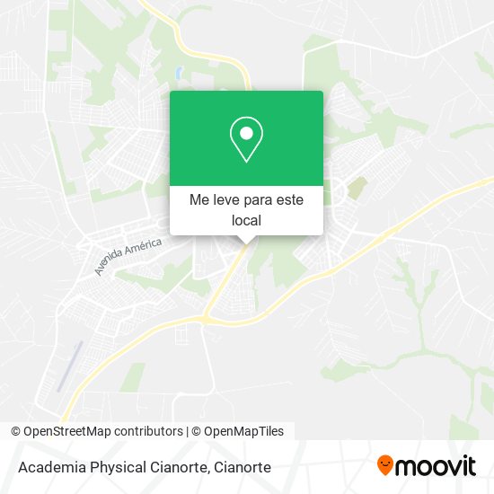Academia Physical Cianorte mapa