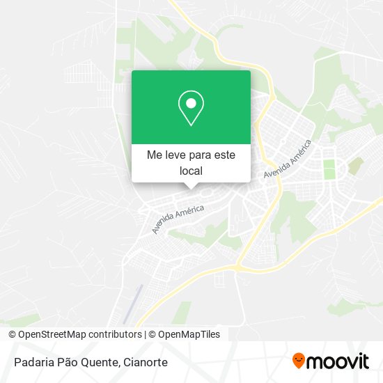 Padaria Pão Quente mapa