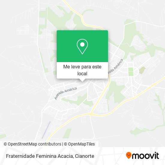 Fraternidade Feminina Acacia mapa