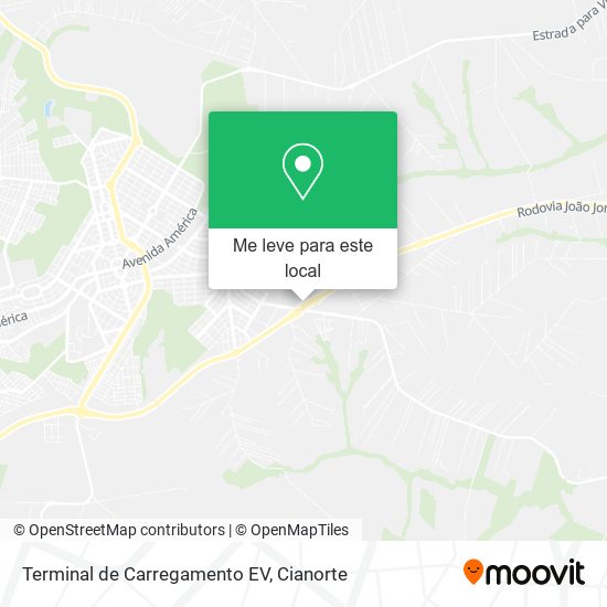 Terminal de Carregamento EV mapa