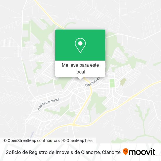 2oficio de Registro de Imoveis de Cianorte mapa