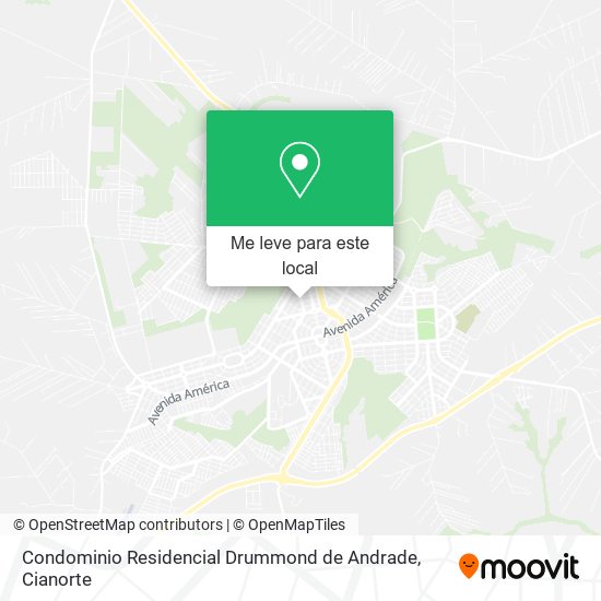 Condominio Residencial Drummond de Andrade mapa