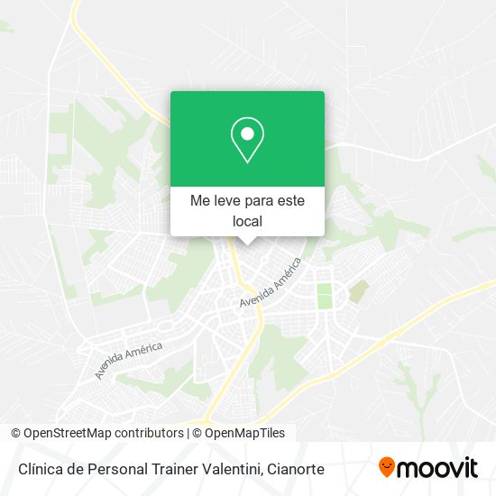 Clínica de Personal Trainer Valentini mapa