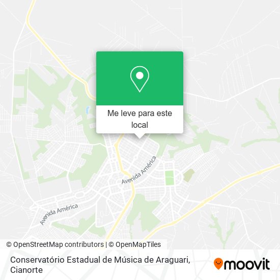 Conservatório Estadual de Música de Araguari mapa