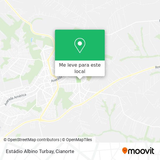 Estádio Albino Turbay mapa