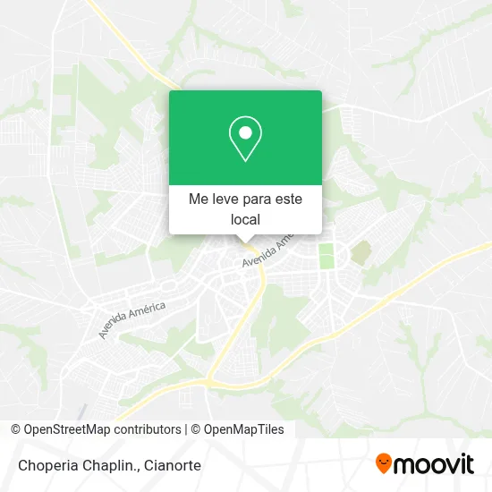 Choperia Chaplin. mapa