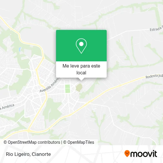 Rio Ligeiro mapa