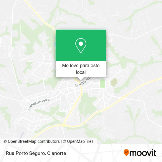 Rua Porto Seguro mapa