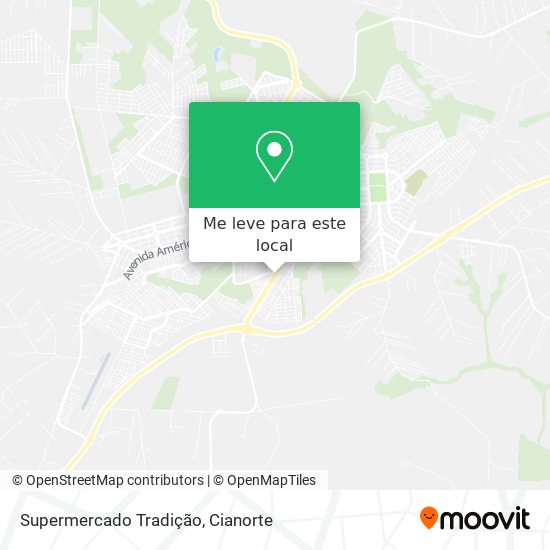 Supermercado Tradição mapa