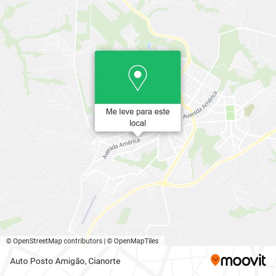 Auto Posto Amigão mapa