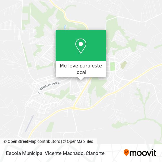 Escola Municipal Vicente Machado mapa