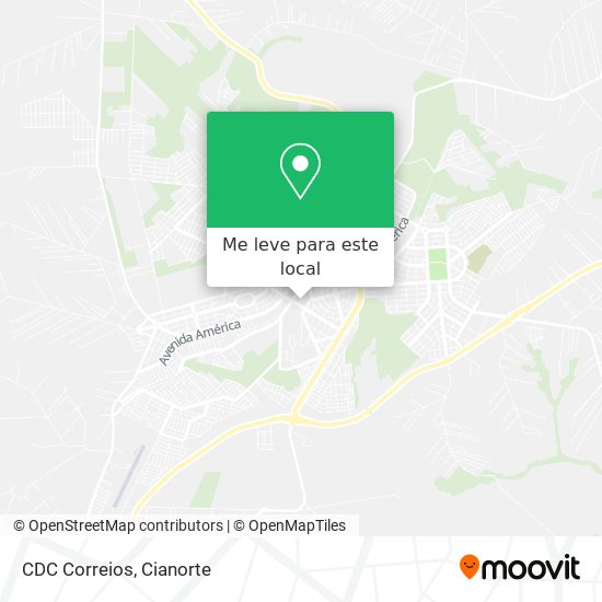 CDC Correios mapa