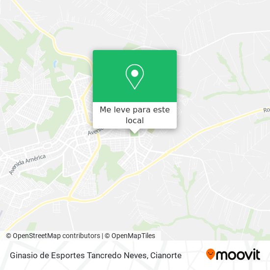 Ginasio de Esportes Tancredo Neves mapa