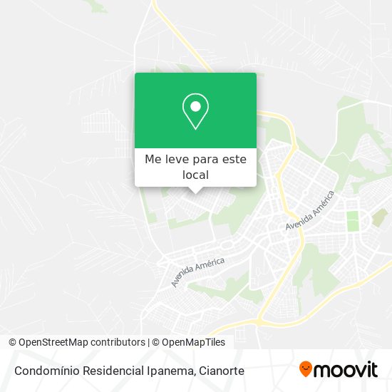 Condomínio Residencial Ipanema mapa