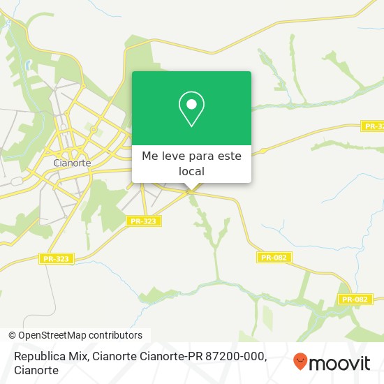 Republica Mix, Cianorte Cianorte-PR 87200-000 mapa