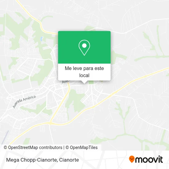 Mega Chopp-Cianorte mapa