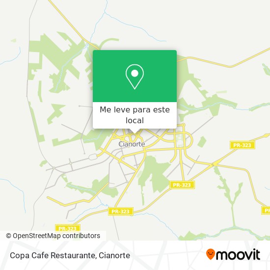 Copa Cafe Restaurante mapa