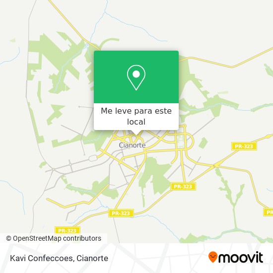 Kavi Confeccoes mapa