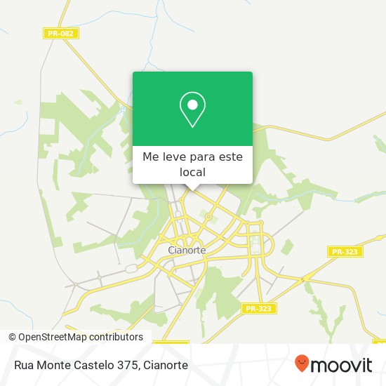 Rua Monte Castelo 375 mapa