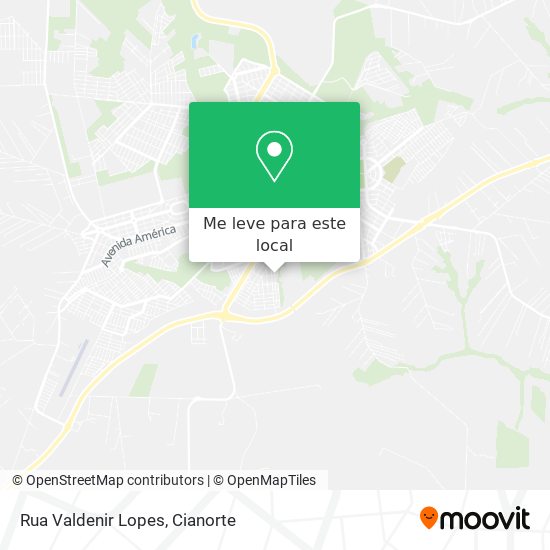 Rua Valdenir Lopes mapa