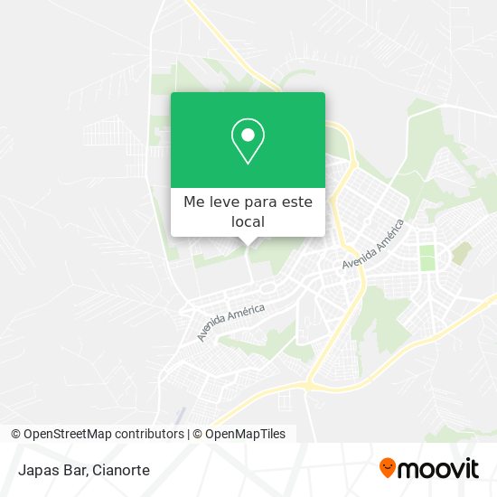 Japas Bar mapa