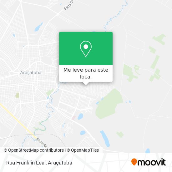 Rua Franklin Leal mapa