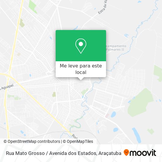 Rua Mato Grosso / Avenida dos Estados mapa