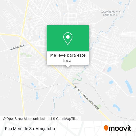 Rua Mem de Sá mapa