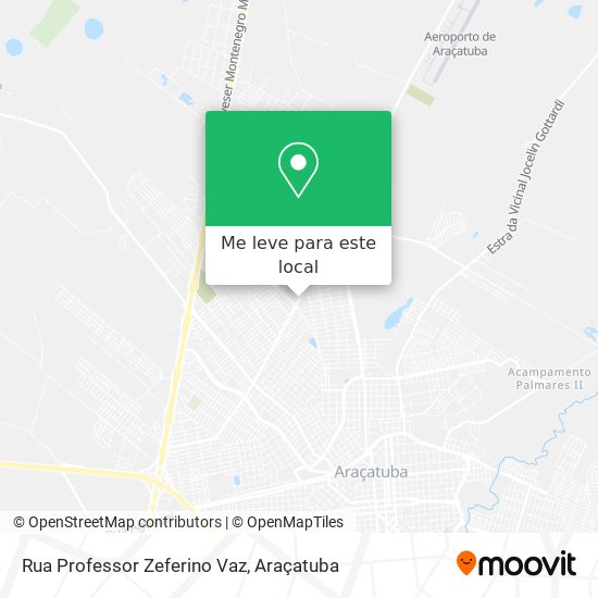 Rua Professor Zeferino Vaz mapa
