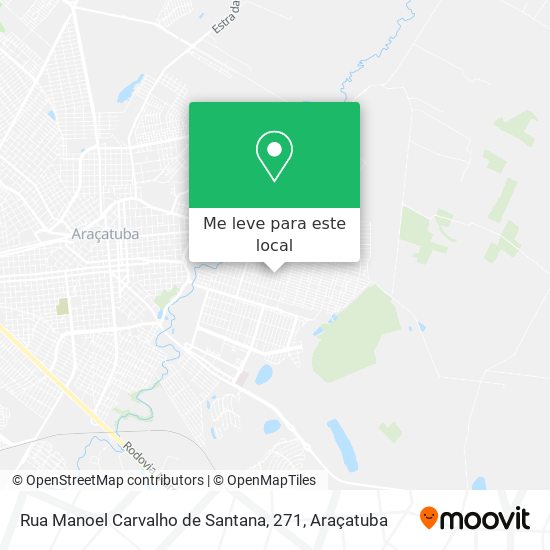 Rua Manoel Carvalho de Santana, 271 mapa