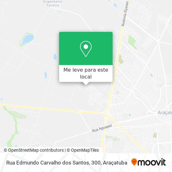 Rua Edmundo Carvalho dos Santos, 300 mapa