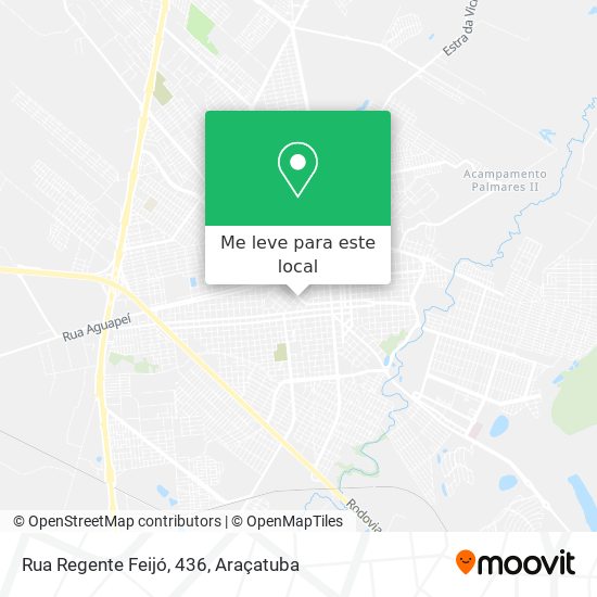 Rua Regente Feijó, 436 mapa