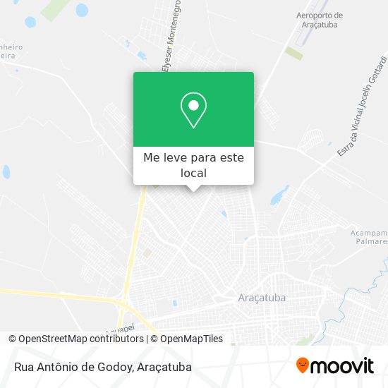 Rua Antônio de Godoy mapa