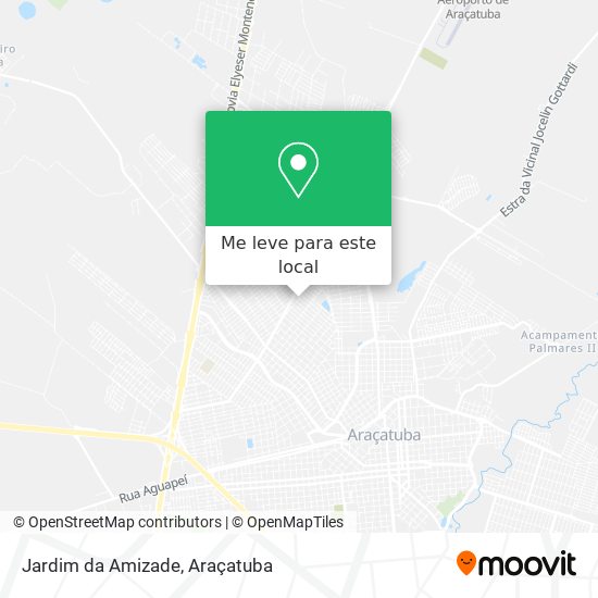 Jardim da Amizade mapa