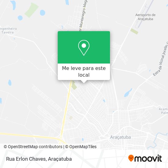 Rua Erlon Chaves mapa