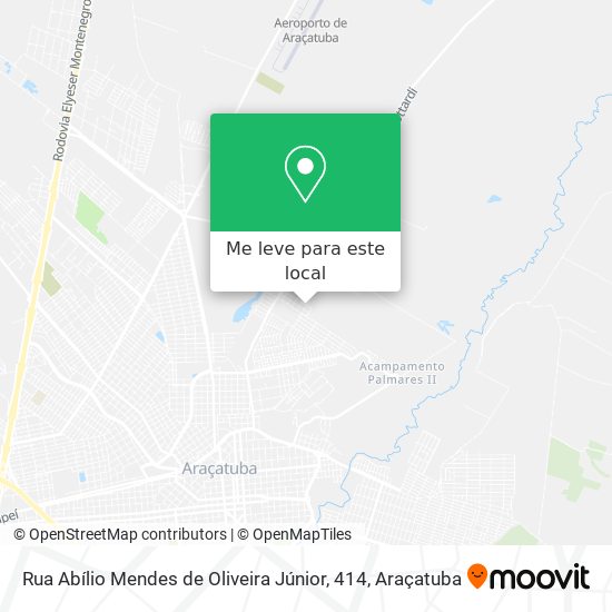 Rua Abílio Mendes de Oliveira Júnior, 414 mapa