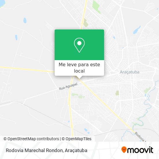 Rodovia Marechal Rondon mapa