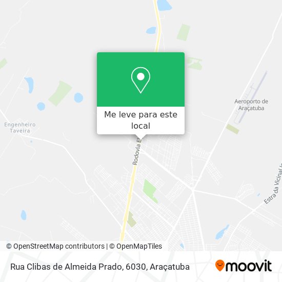 Rua Clibas de Almeida Prado, 6030 mapa