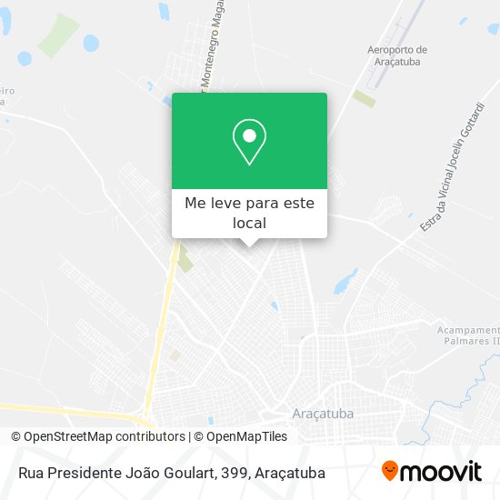 Rua Presidente João Goulart, 399 mapa