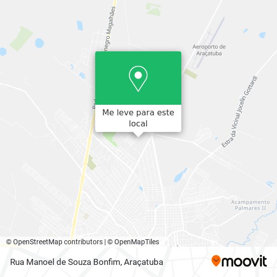 Rua Manoel de Souza Bonfim mapa