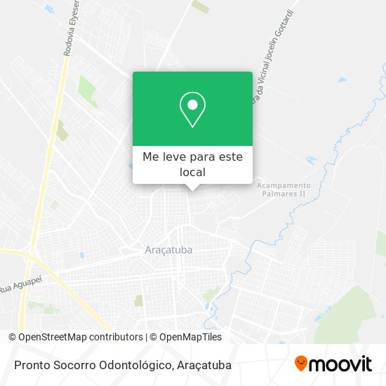 Pronto Socorro Odontológico mapa