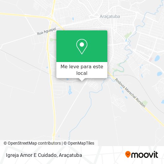 Igreja Amor E Cuidado mapa